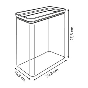 Boîte de conservation rectangulaire Eske 4L transparent