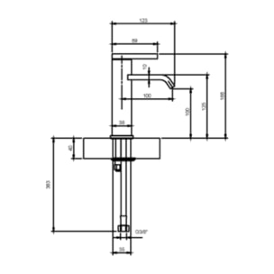 Mitigeur lavabo Dawn