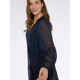 Fiorella Rubino - Vestido SMILE en lurex - Azul