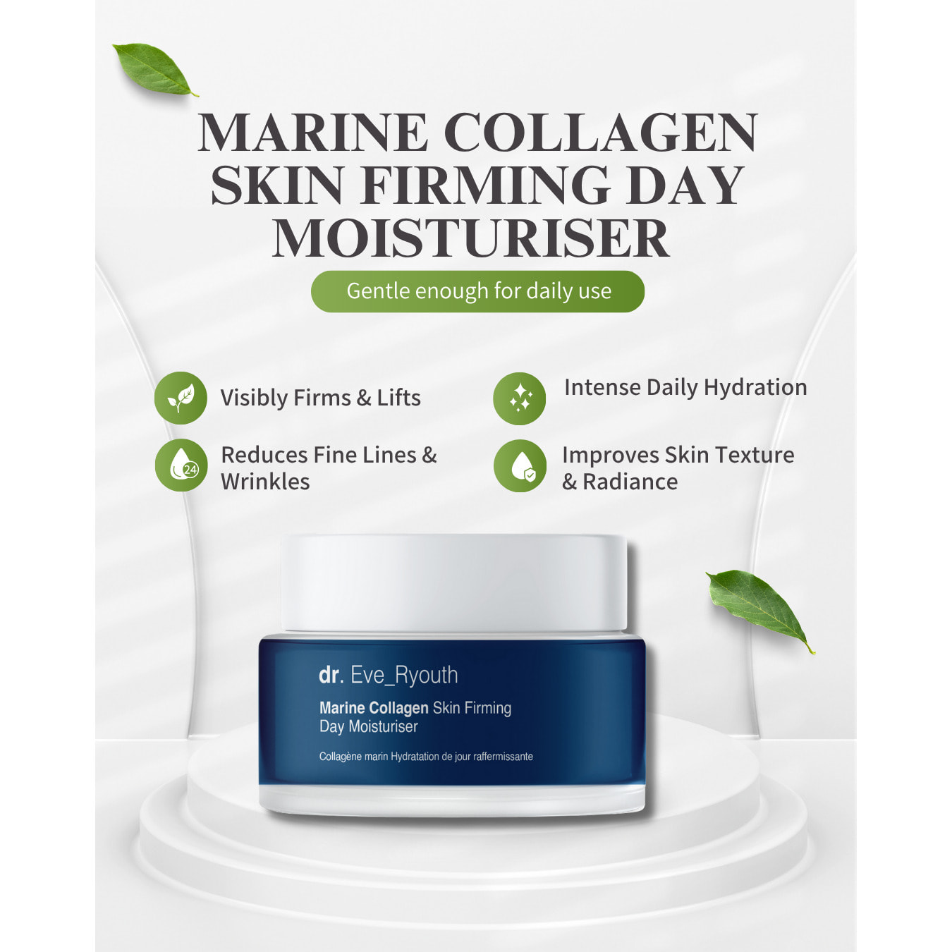 Hidratante De Día Reafirmante Con Colágeno Marino 50 ml