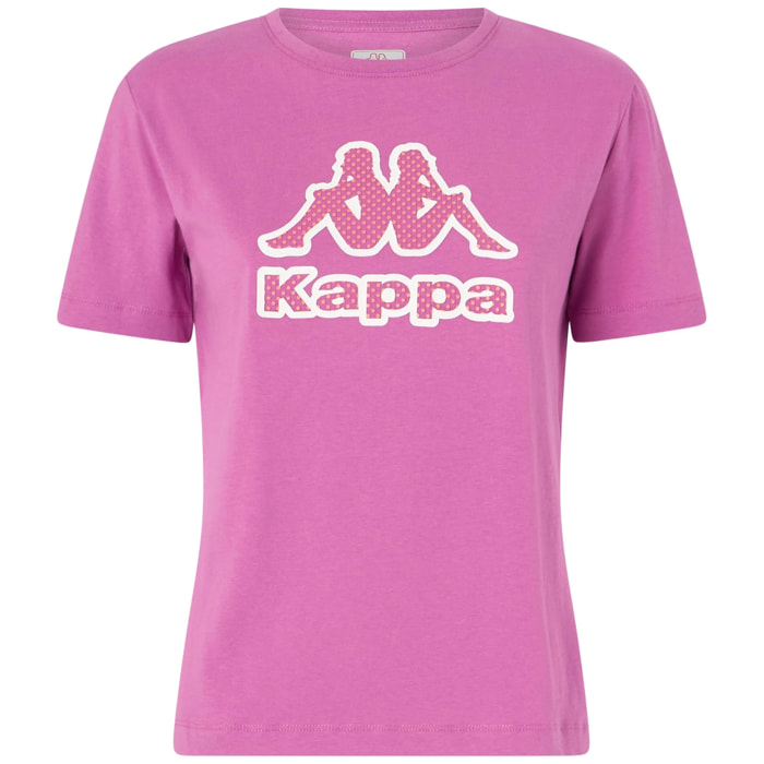 Kappa - Camisetas y tops Mujer Violeta - Logo Gioco