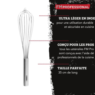 Fouet de cuisine et pâtisserie en inox 35 cm FM Professional