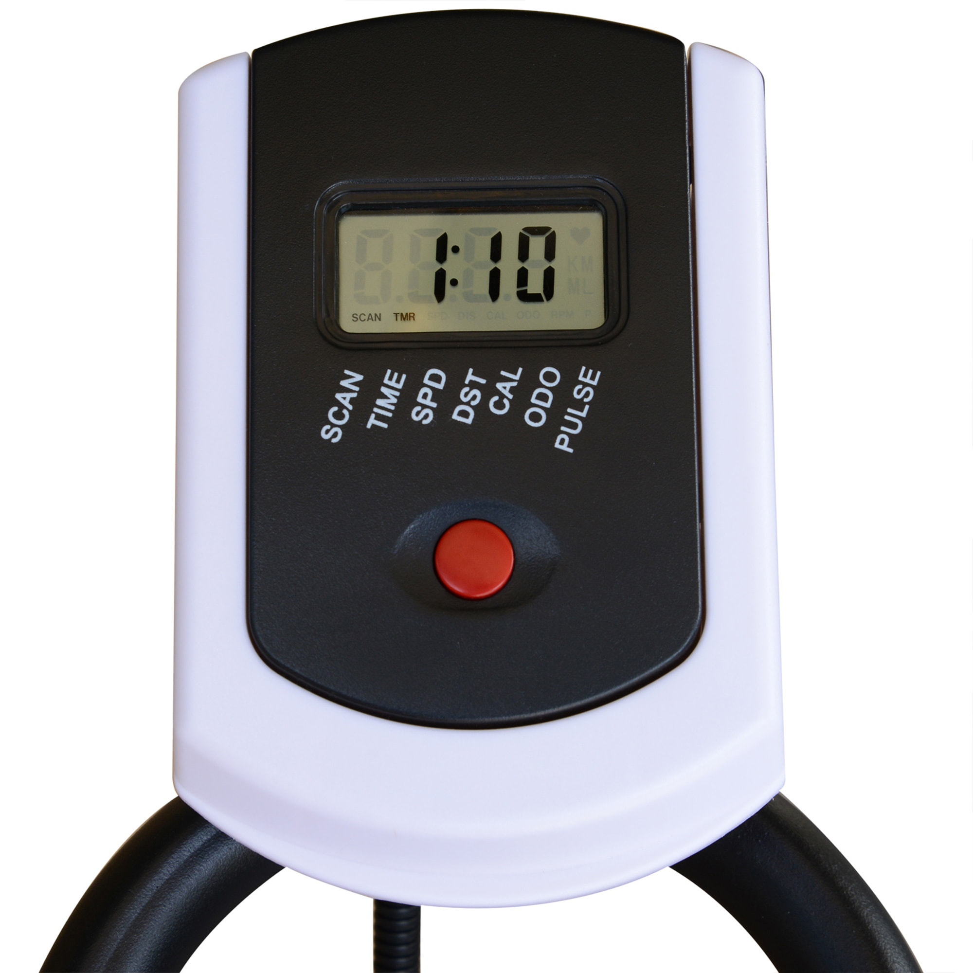 Bicicleta Estática Bici Estática con Volante 8 kg Resistencia Ajustable Pantalla LCD Pulsómetro Ejercicio Silencioso y Asiento Ajustable Carga 120 kg para Casa Gimnasio Negro