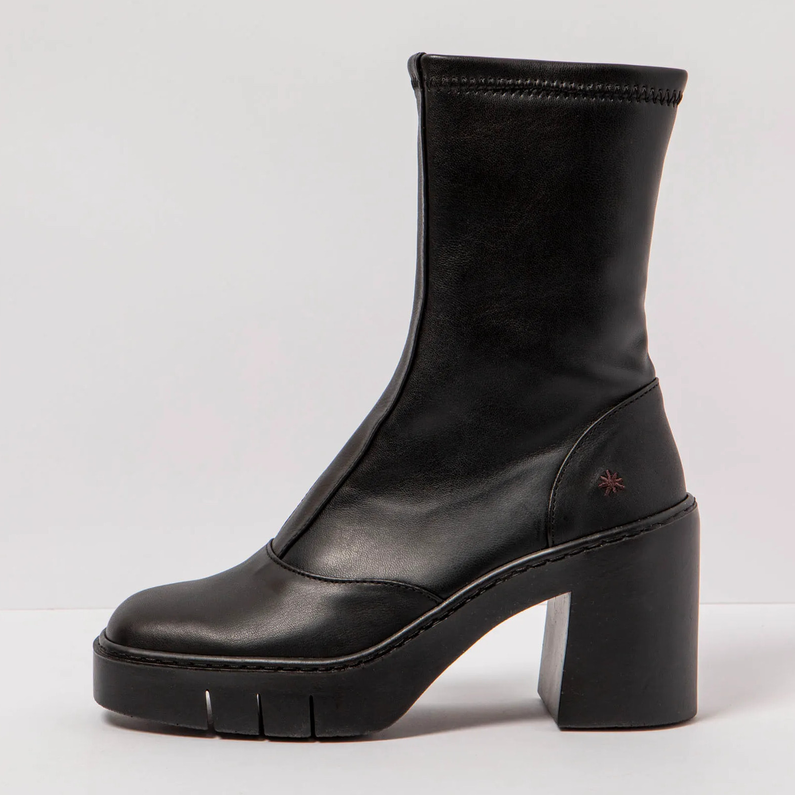 Botines con tacón 1973 NAPPA BLACK/BERNA color Black