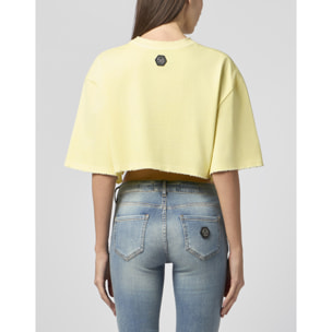 PHILIPP PLEIN Cropped T-Shirt Cannes Tennis Club