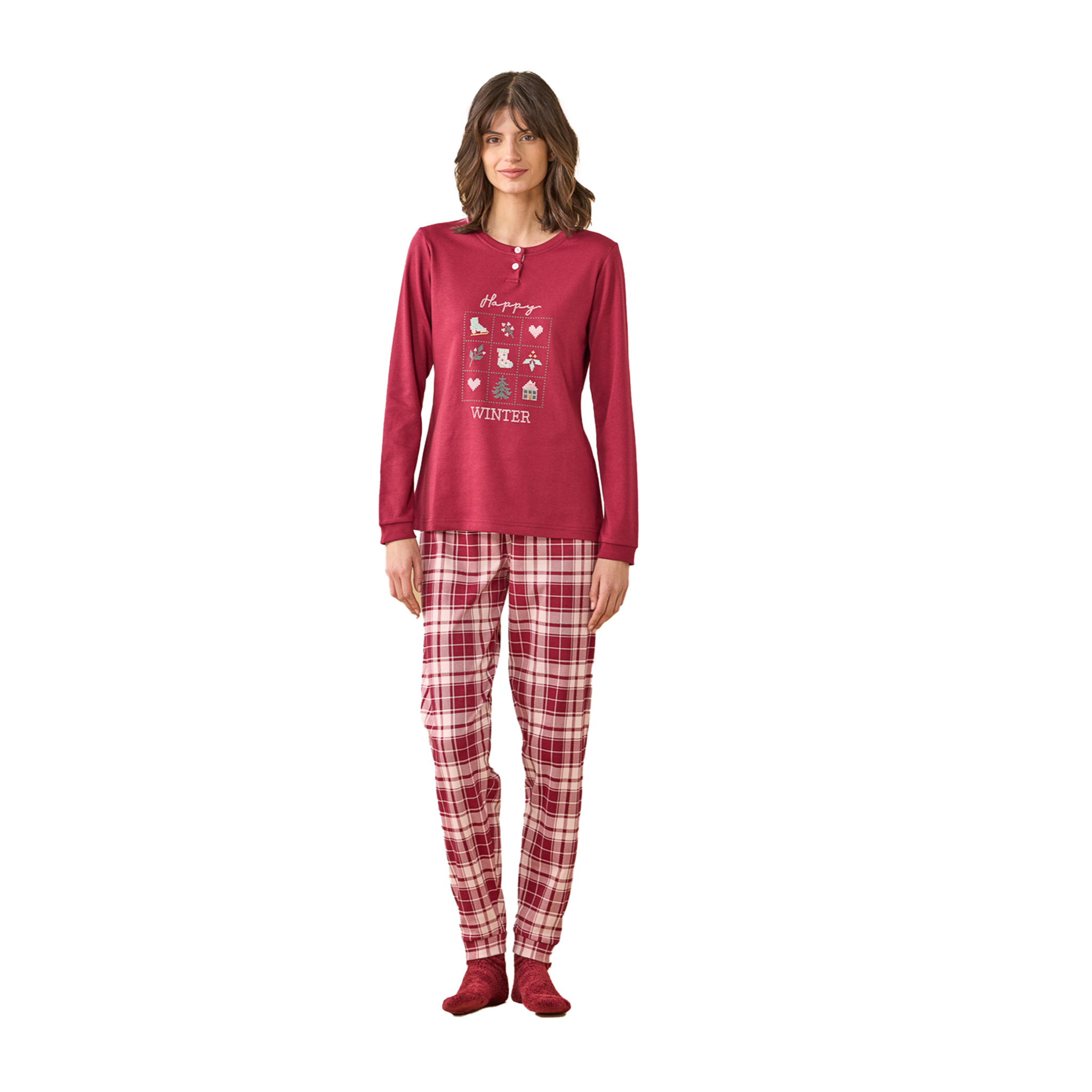Pigiama caldo cotone articolo winter. Noidinotte