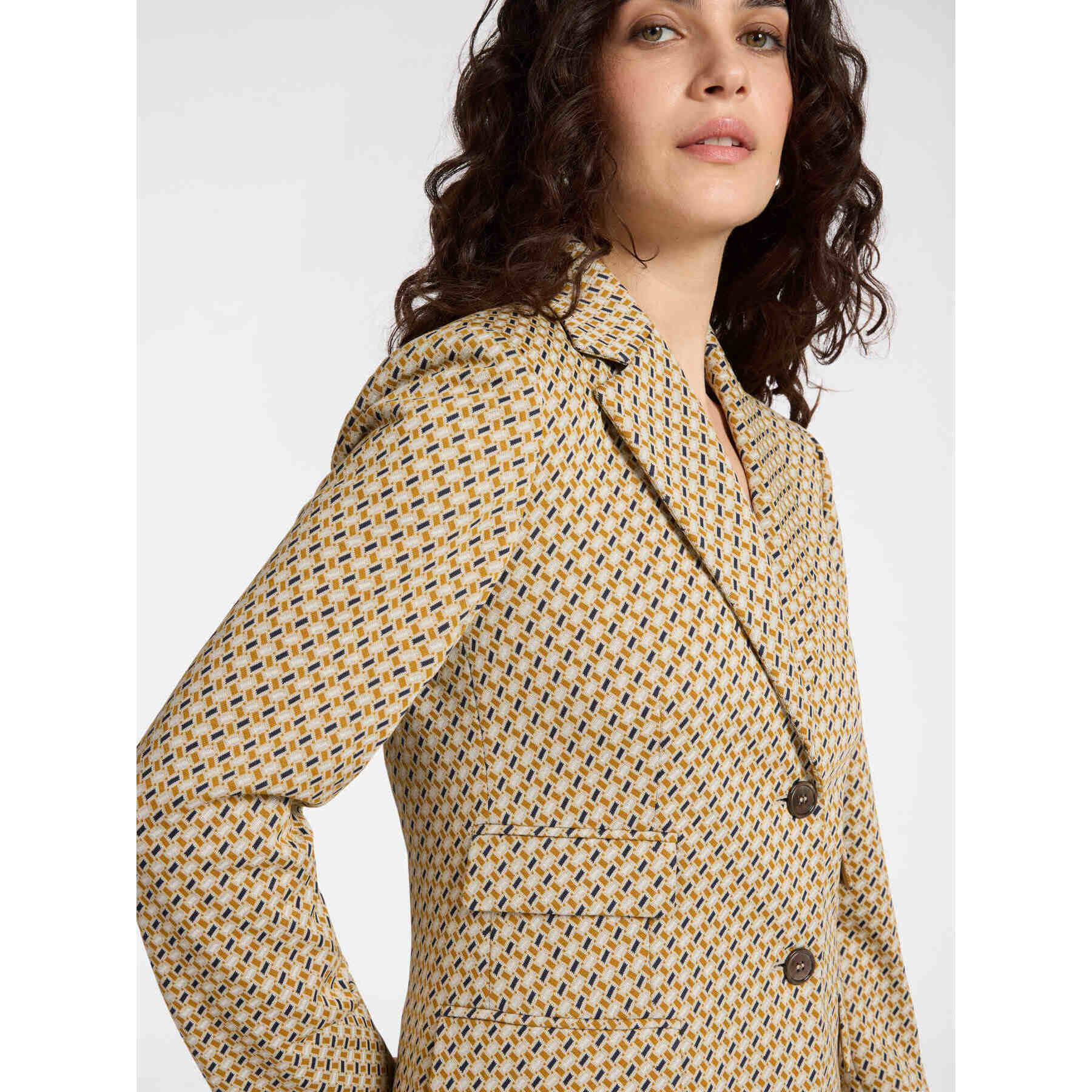 Elena Mirò - Blazer jacquard stretch - Beige