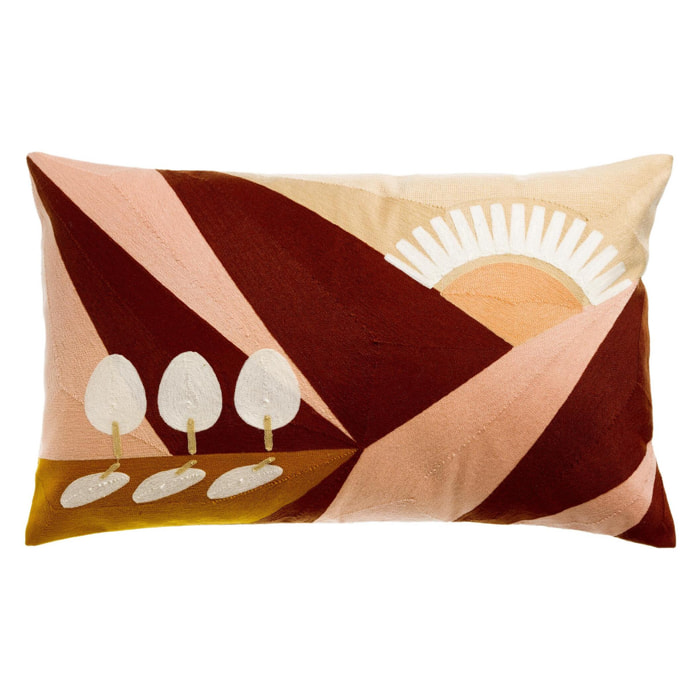 Coussin brodé Eol