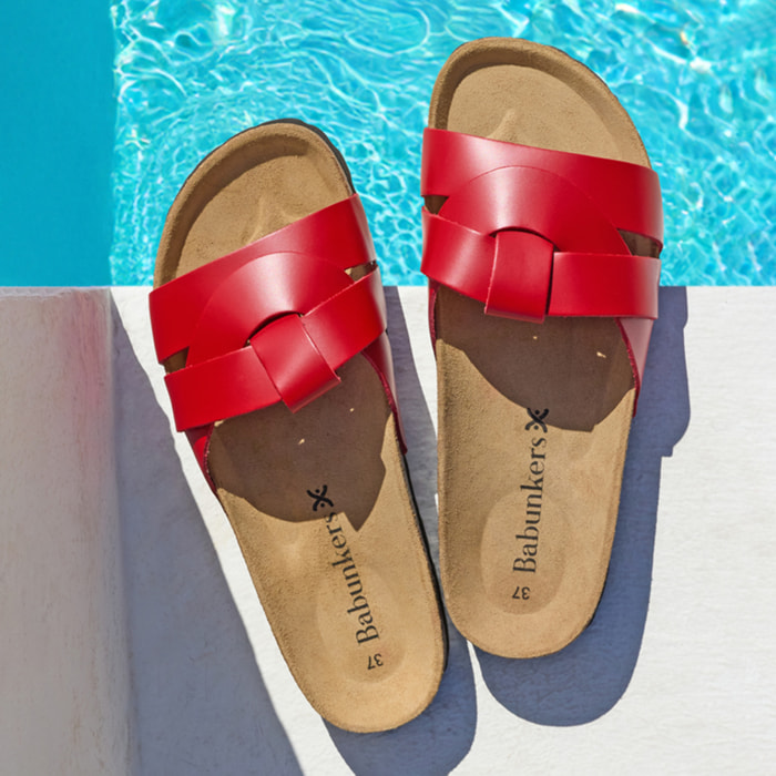 Sandalia BABUNKERS ROJO