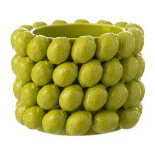 J-Line cache-pot Citron Vert - céramique - orange - medium - Ø 25 cm