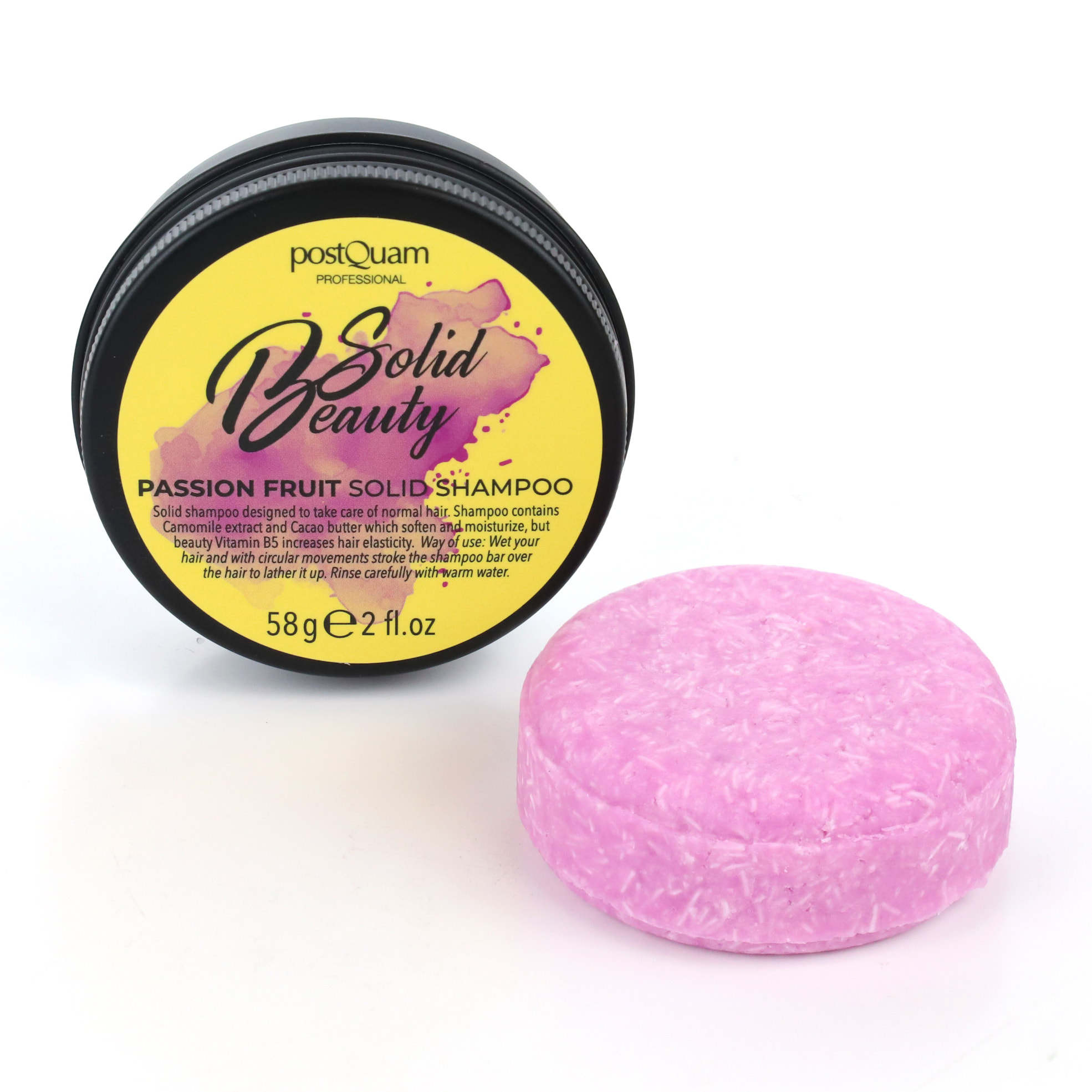 Champú sólido de fruta de la pasión - 58 g