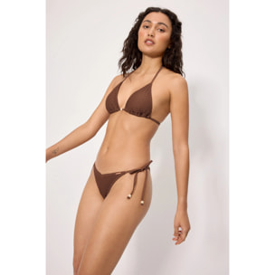 Slip bikini brasiliano Marrone