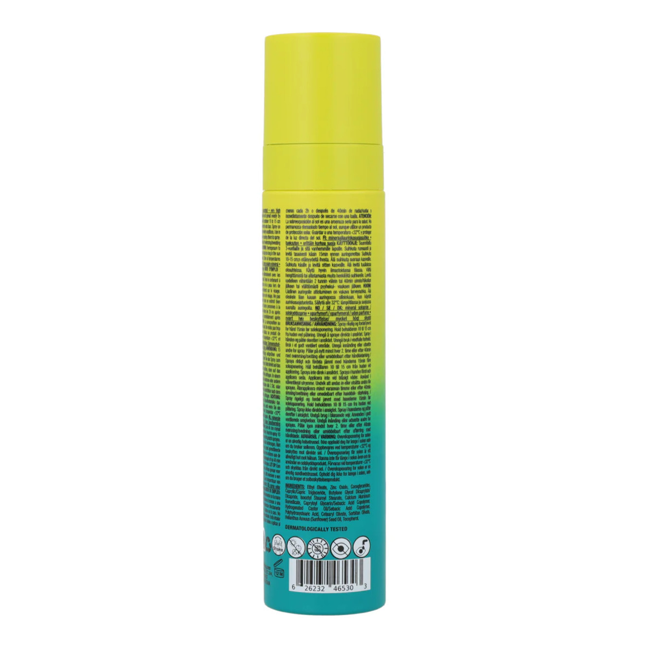 Mineral sunscreen Spray Face & Body SPF 50 unscented Attitude Sunly 75 ml