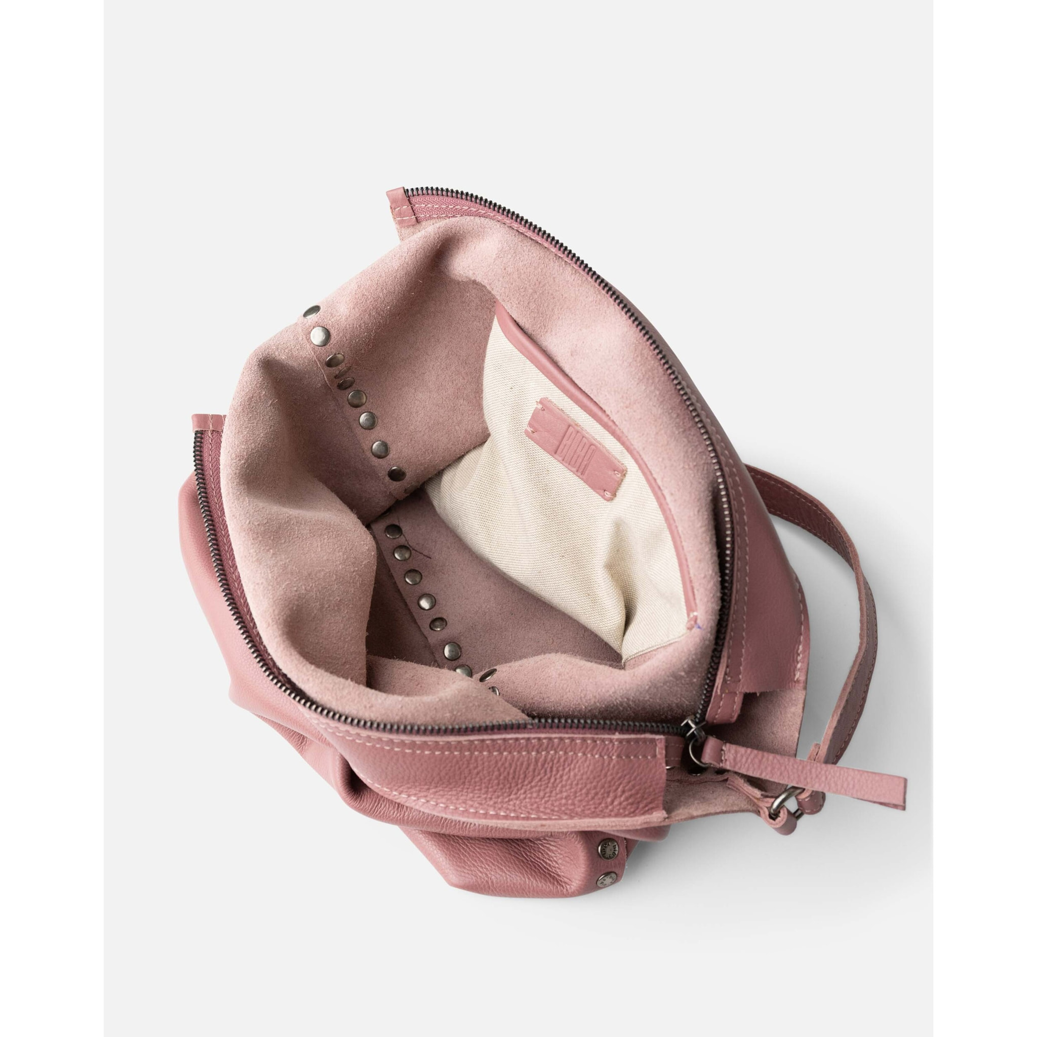 Bolso de hombro BIBA New Orange de piel