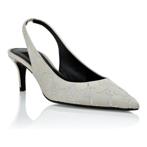 PHILIPP PLEIN Scarpe slingback MONOGRAM