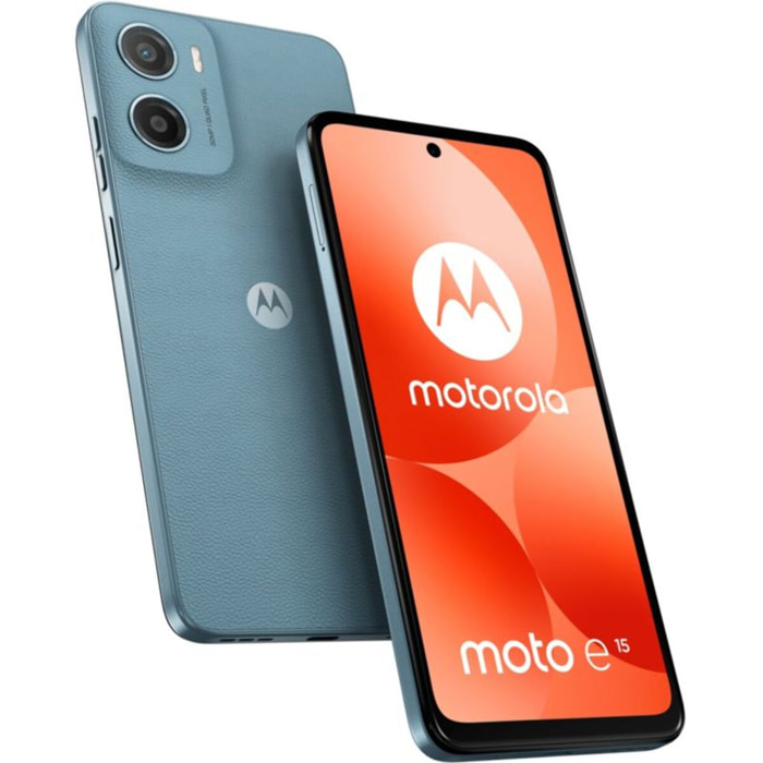 Smartphone MOTOROLA E15 Bleu brume 64Go