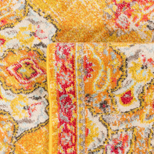 Anatolia - Tapis de salon vintage, jaune