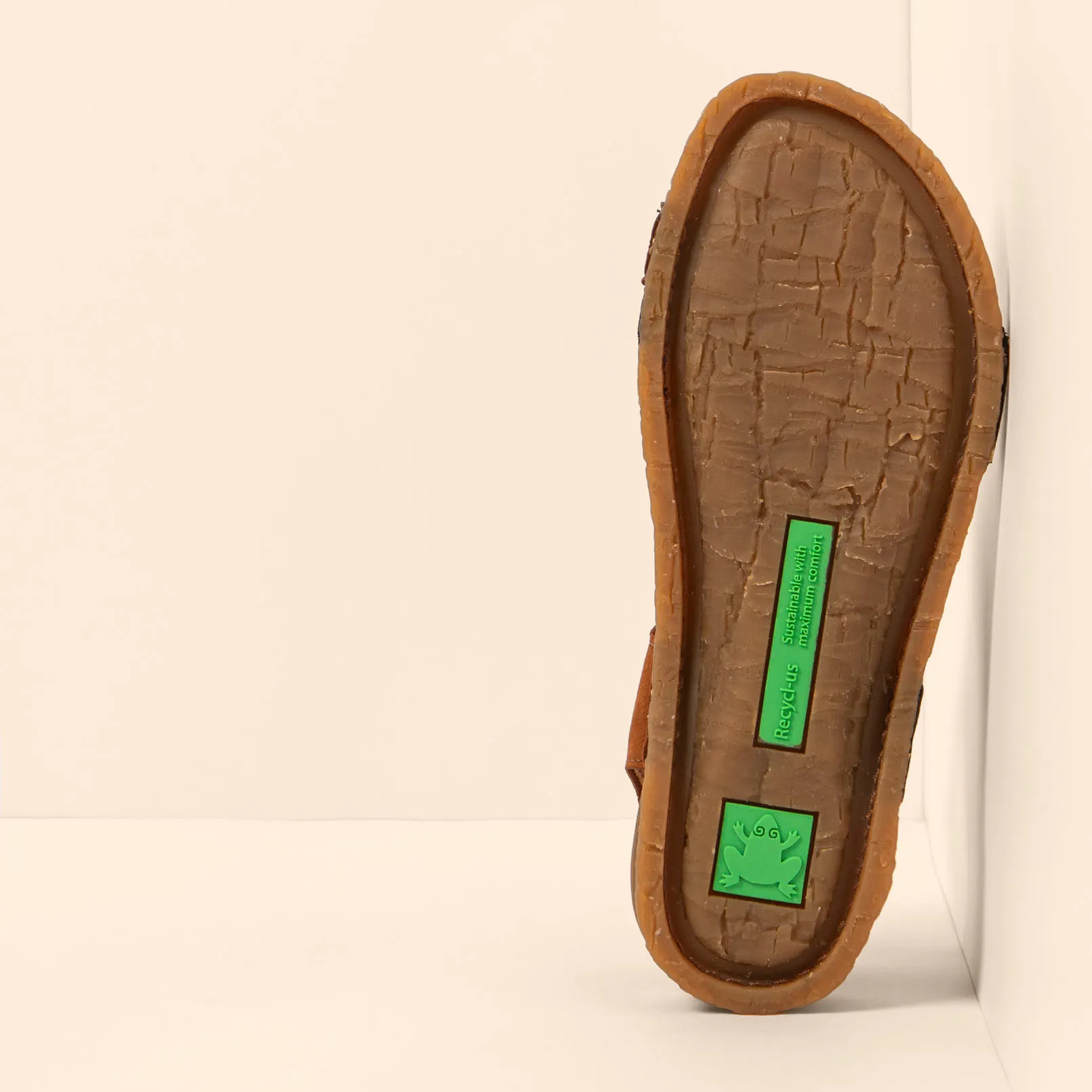 Sandalias N5810S NOBUCK LAVADO KAKI-CUERO/ PANGLAO color Kaki-cuero