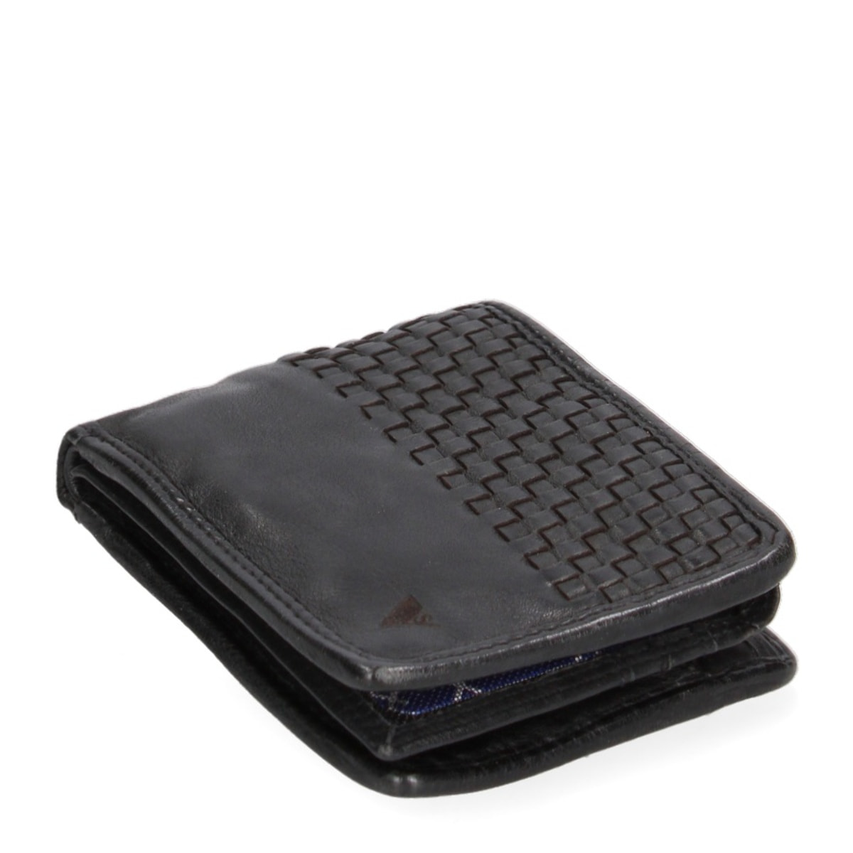 Portafoglio uomo in vera pelle - Modello False - Casual - 12.0 x 9.0 x 2.0 cm