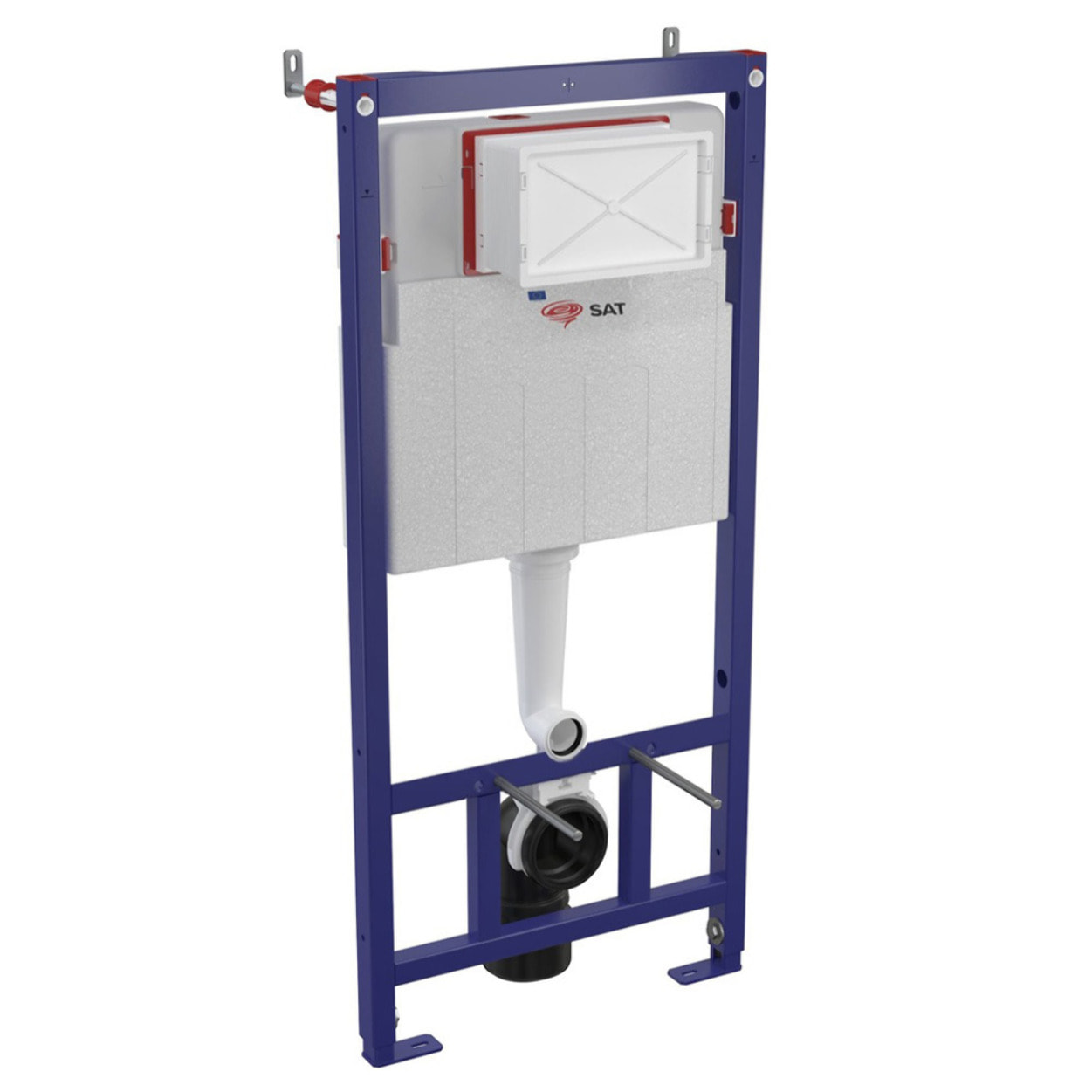 Pack WC bâti-support + WC sans bride Ceramia PixL avec abattant SoftClose + plaque noir (STCEPXWT01-FR)