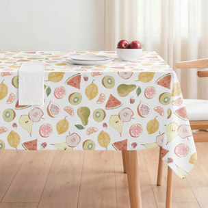 Nappe anti-taches FRUTAS MULTICOLORE - enduite
