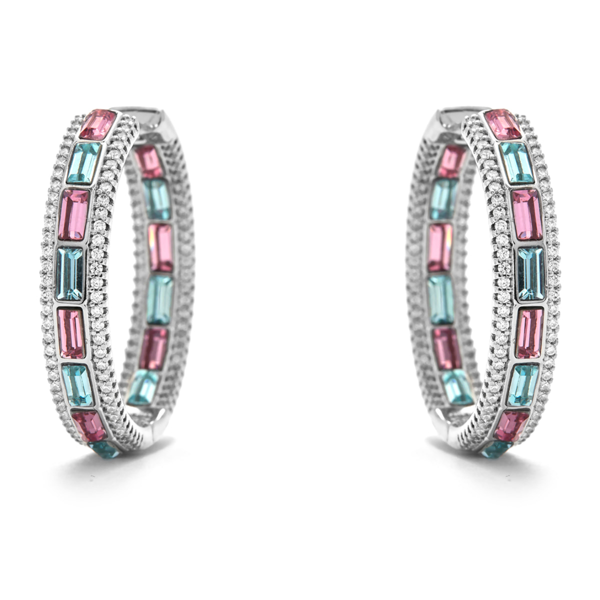 Pendientes Niue acabado plata