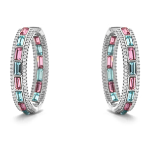 Pendientes Niue acabado plata