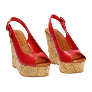 Zeppe donna rosse