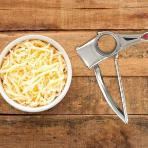 Moulin à fromage chromé Fackelmann Handmade Tradition