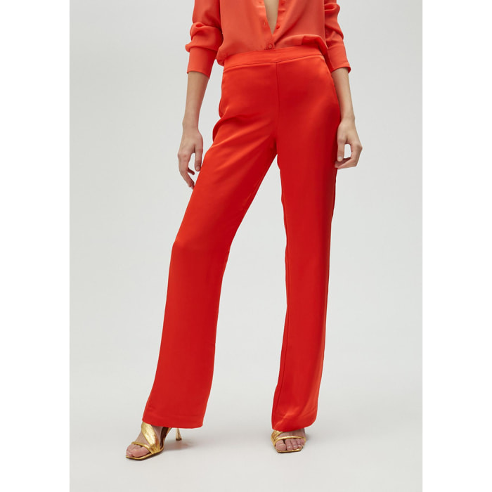 Pantaloni Flare Rossi