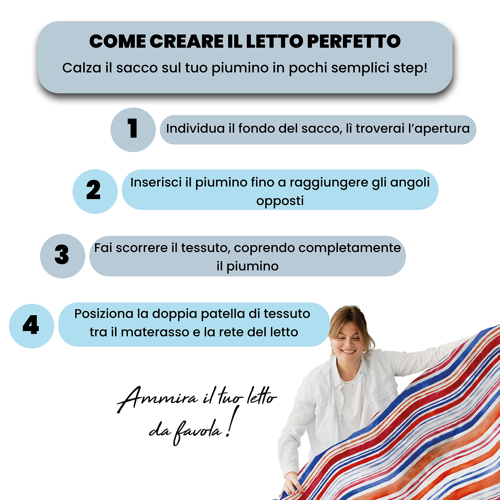 COPRIPIUMINO FANTASY, 100% Microfibra, No Stiro - STRISCE