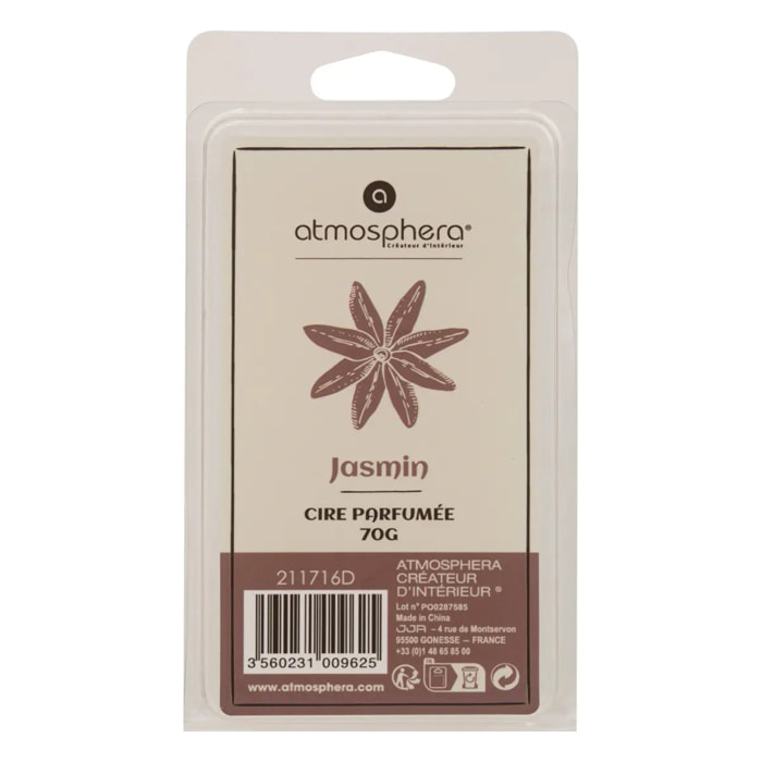 Cire parfumée Laura ivoire L5,5xp2xH10,2cm