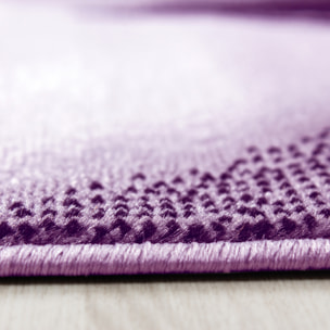 PLUS - Tapis à poils courts design violet - PLU8008LIL