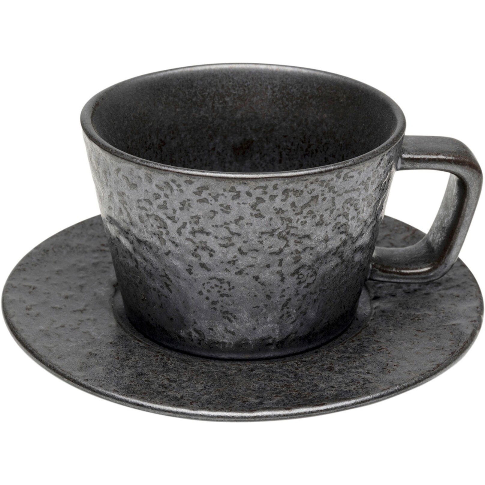 Tasses à espresso Cosmos noires set de 4 Kare Design