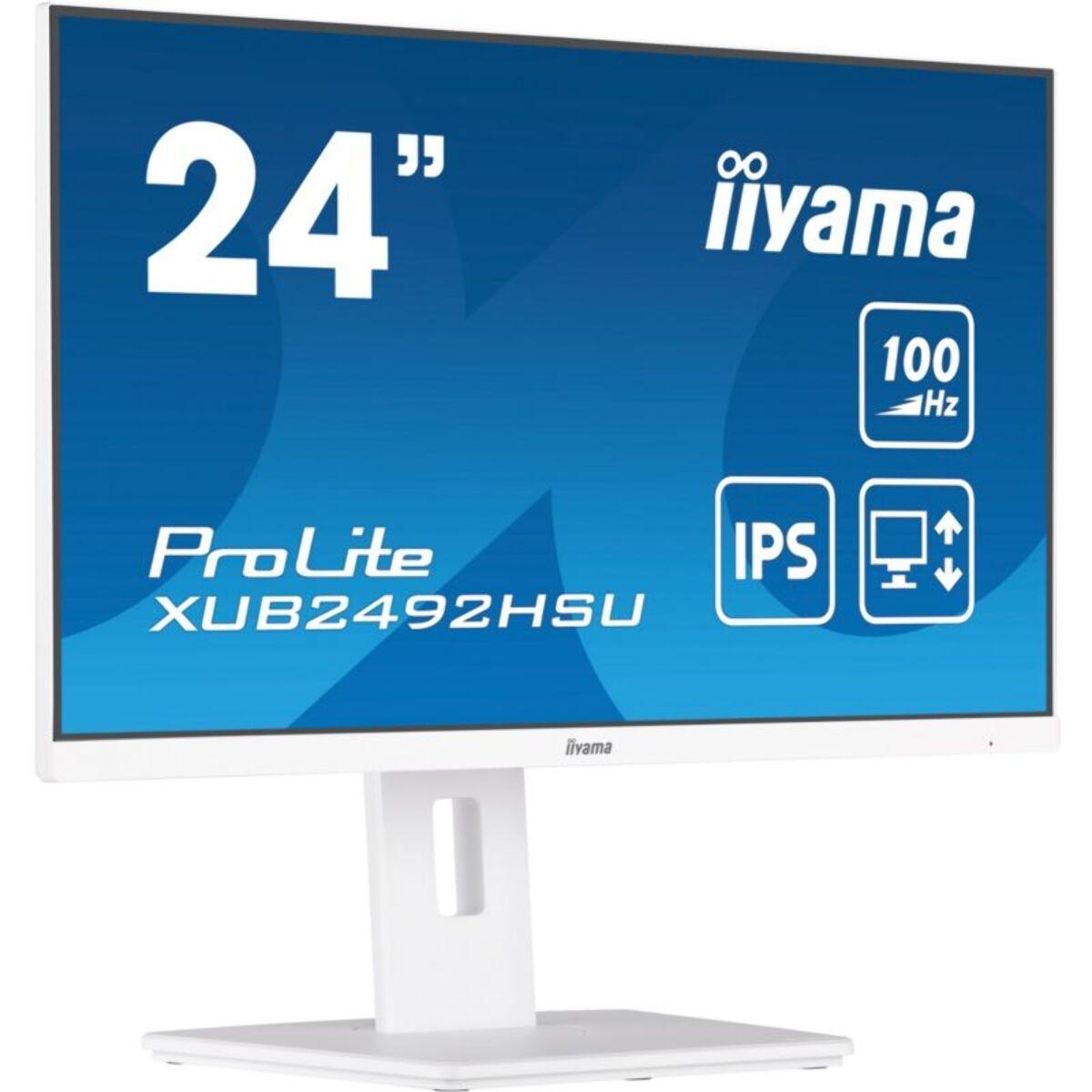 Ecran PC IIYAMA PROLITE XUB2492HSU-W6 Plat 24'' IPS