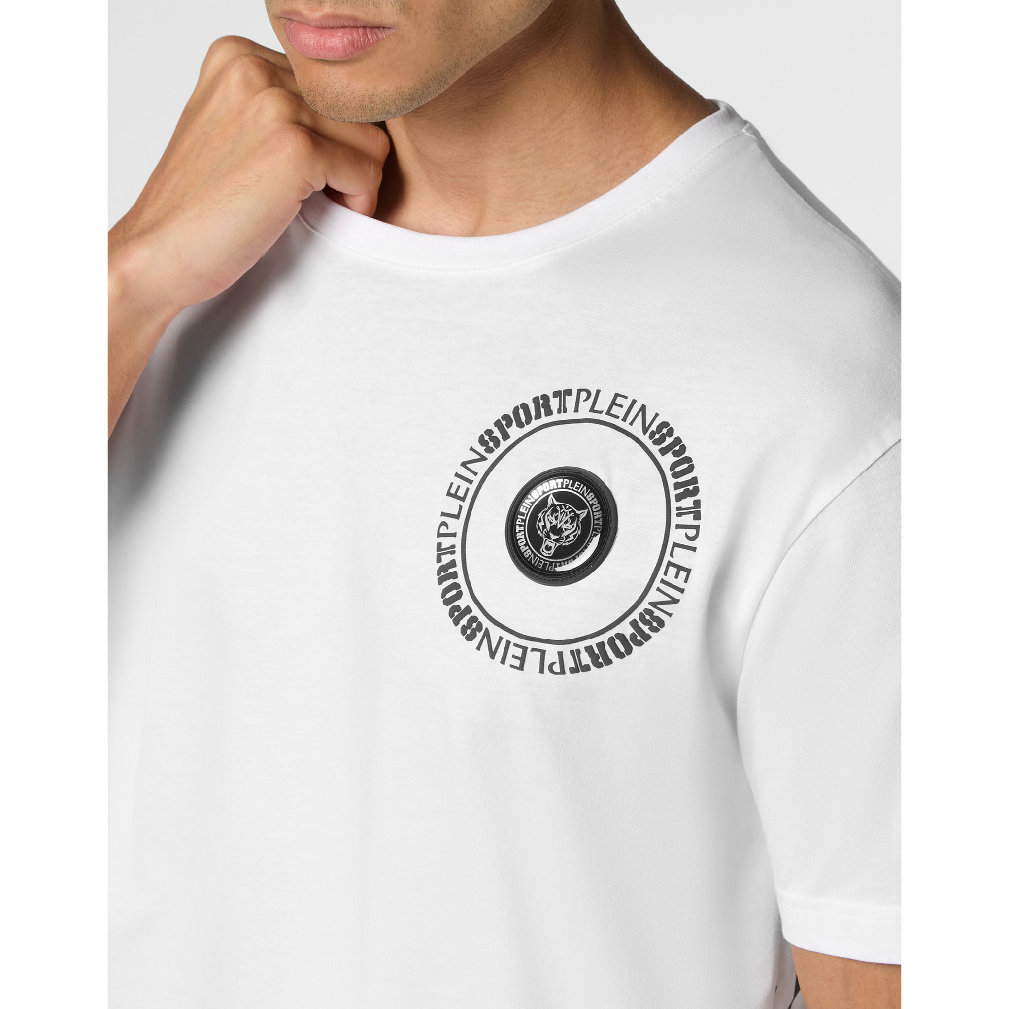 PLEIN SPORT T-Shirt Round Neck CARBON TIGER