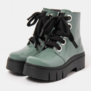 Botines 1799 NAPPA SHINNY PEPPERMINT/ LEEDS color Peppermint
