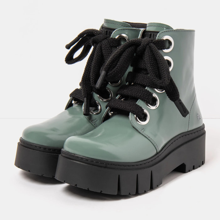 Botines 1799 NAPPA SHINNY PEPPERMINT/ LEEDS color Peppermint