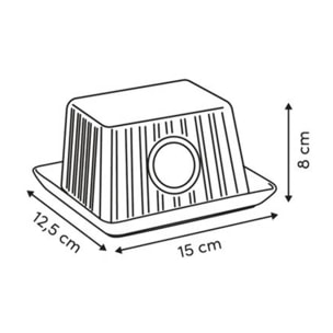 Beurrier grès blanc