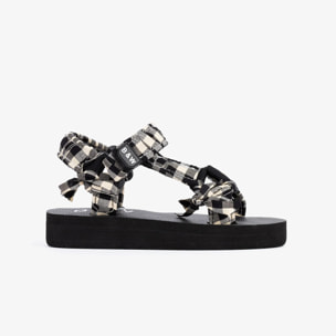 Sandalias Unisex De Niños En Blanco y Negro B&W