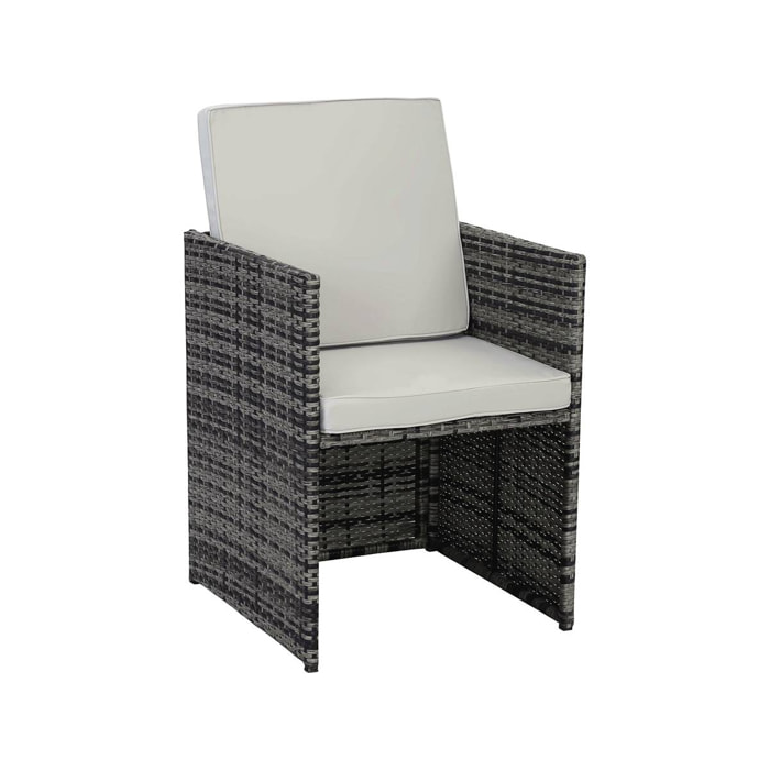 Lot de 2 fauteuils Chicago - "Florida" - Gris