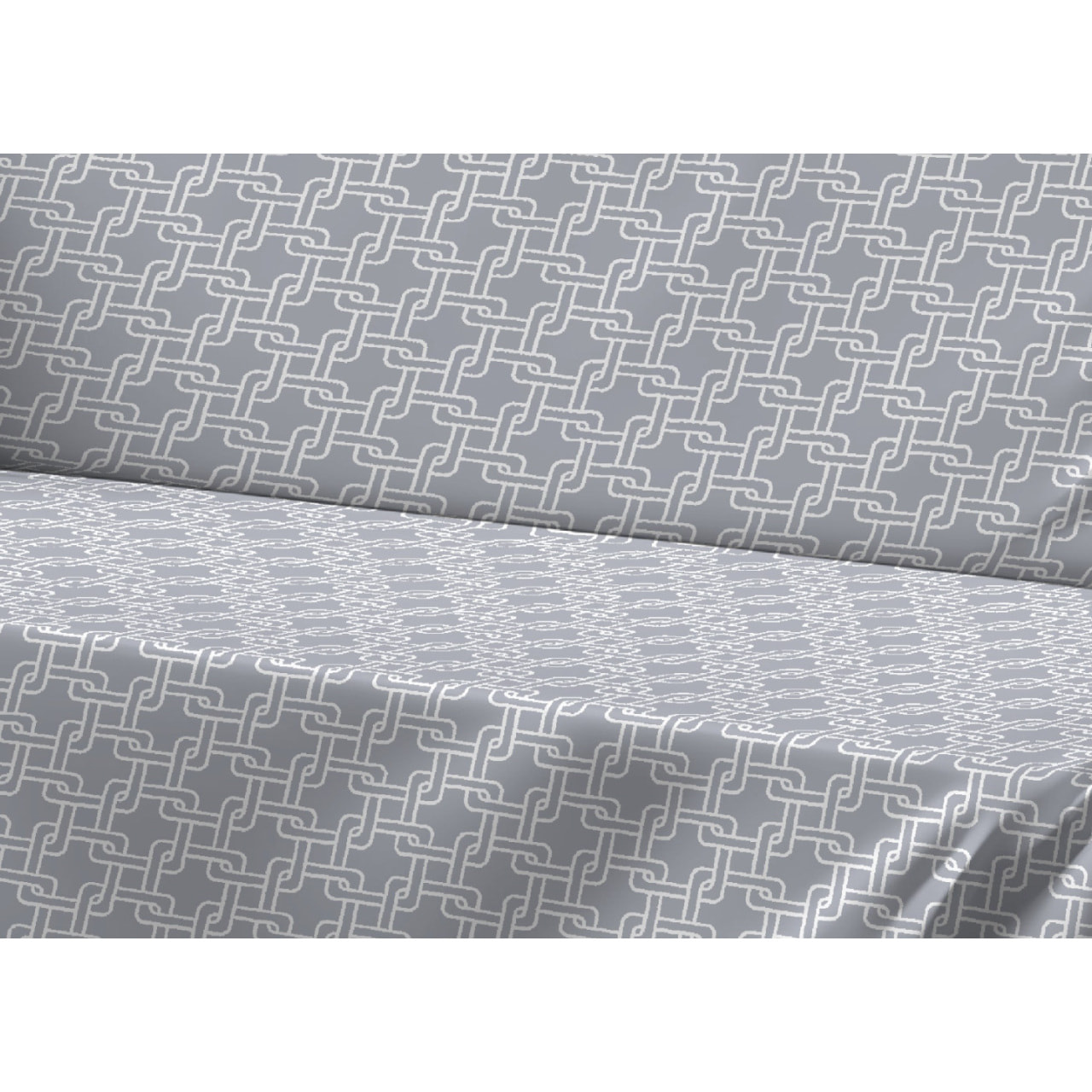 Telo Arredo Multiuso In 100% Cotone Disegno Catena