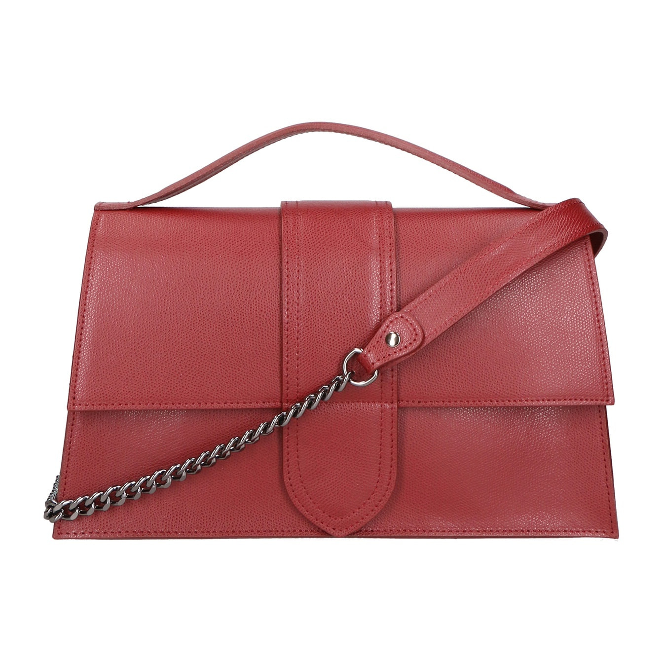 Borsa a mano da donna - Modello Lina - Vera pelle - 34.0 x 20.0 x 9.0 cm