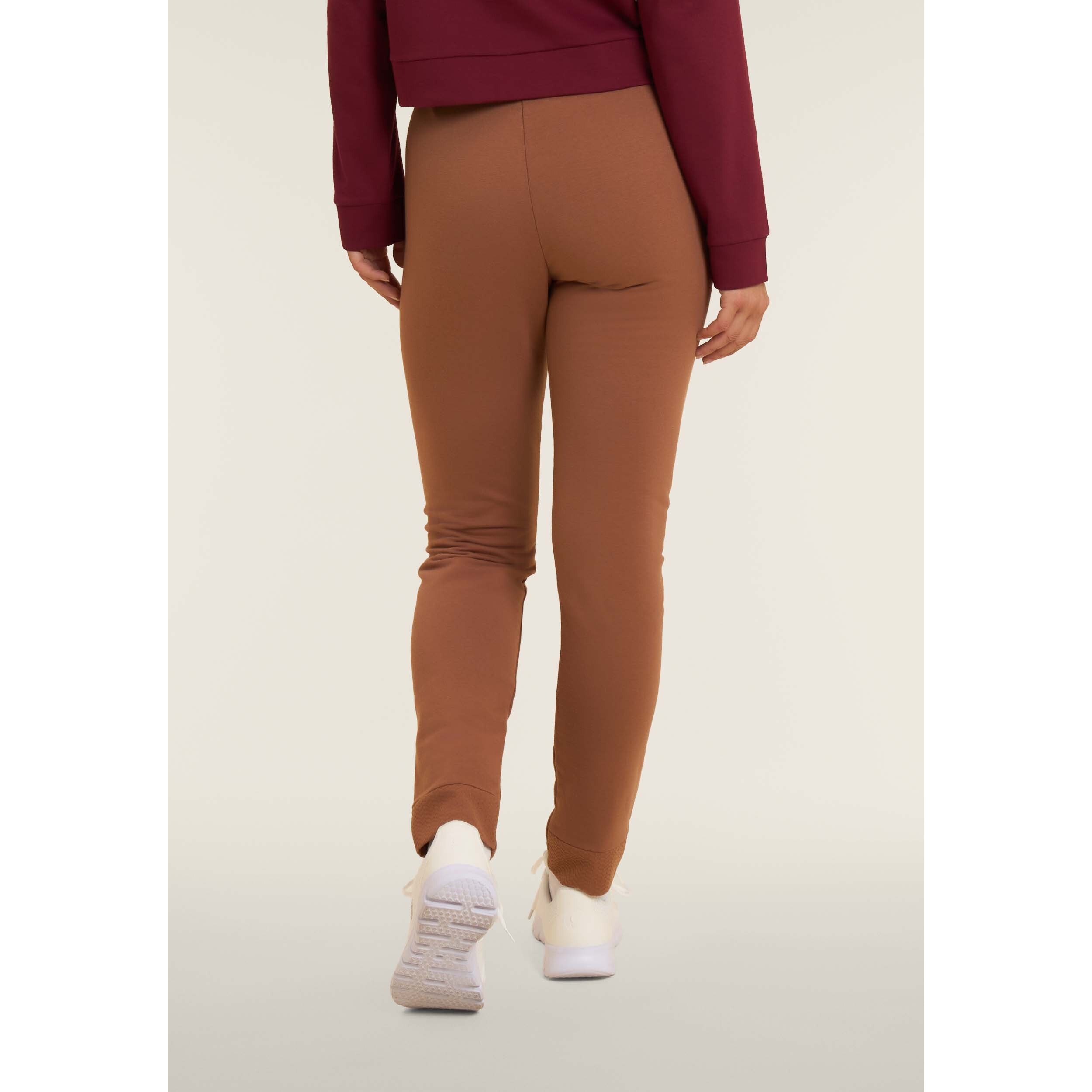 Pantaloni donna regular morbidi con dettagli micro-trecce