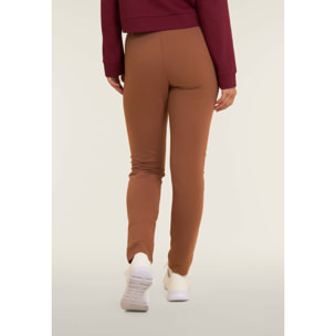 Pantaloni donna regular morbidi con dettagli micro-trecce