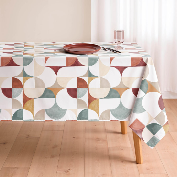 Nappe imprimée anti-taches NAGORE MULTICOLORE