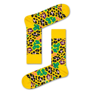 Calcetines multi leopard _x000D_
diseño leopardo amarillo