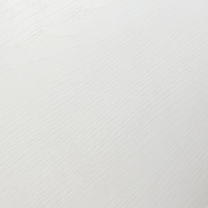 Tavolo CAMAIORE in legno, finitura bianco frassinato e base in metallo verniciato bianco, allungabile 140x90 cm - 220x90 cm