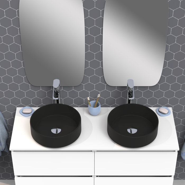 Ensemble de salle de bain IRONA 2C TOP, 140cm, comprend lavabo et miroir