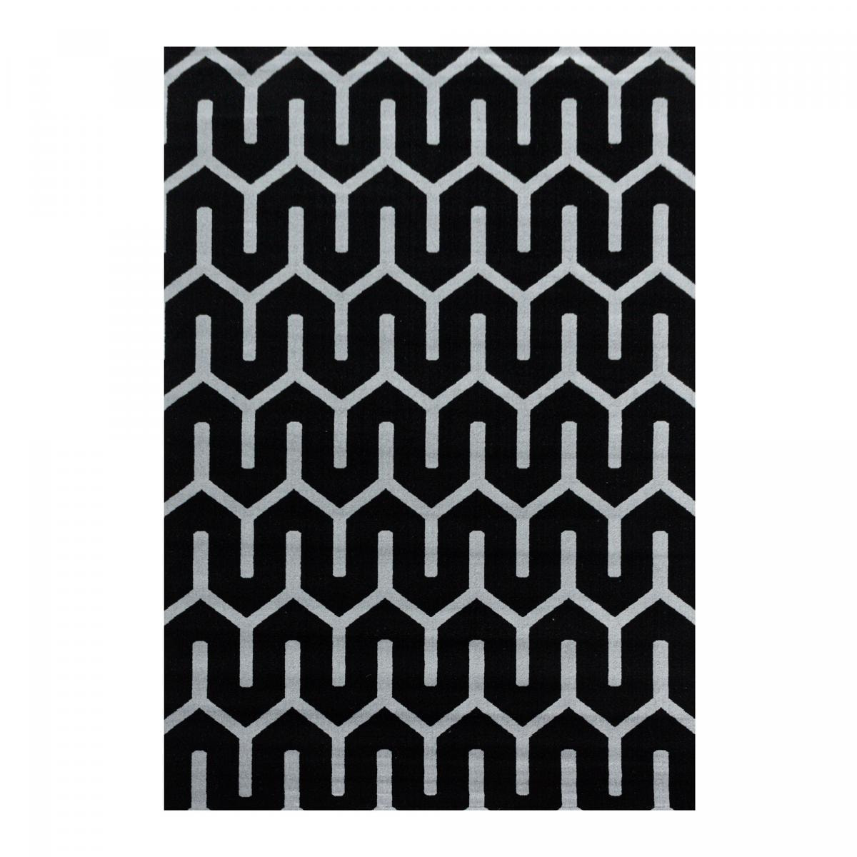 Tapis salon et chambre tissé motif scandinave FOBO